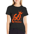 60 & Fabulous 60th Birthday Diamond 1958 T-shirt  Breathable T-Shirt