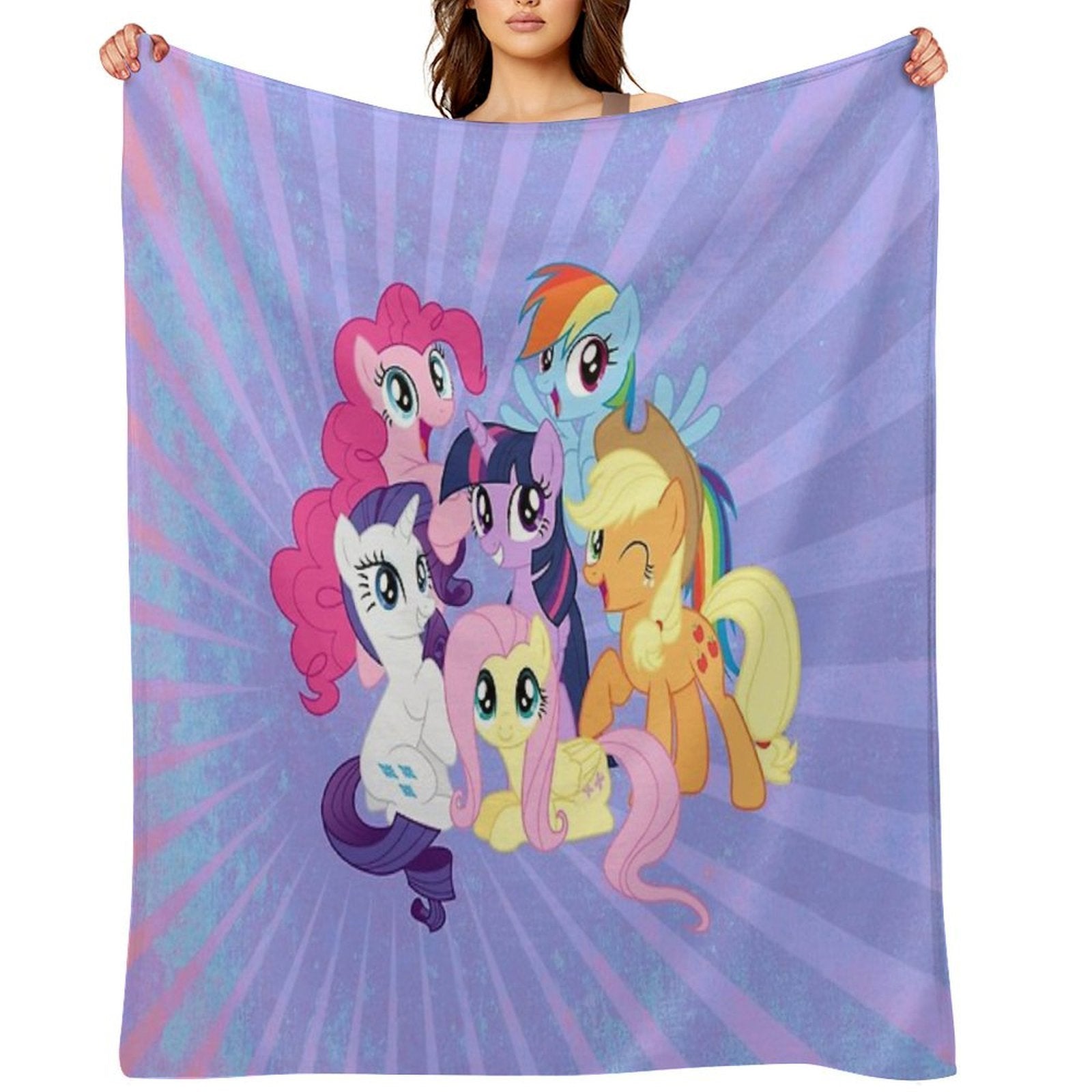 My Little Ponies Machine-washable Throw Blanket