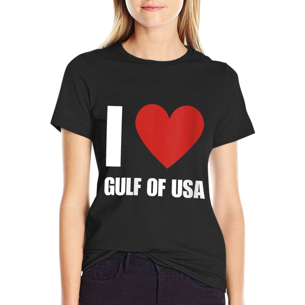 Womens Trump America Gulf of Mexico President Trump Gulf of USA  Quick-drying T-Shirt
