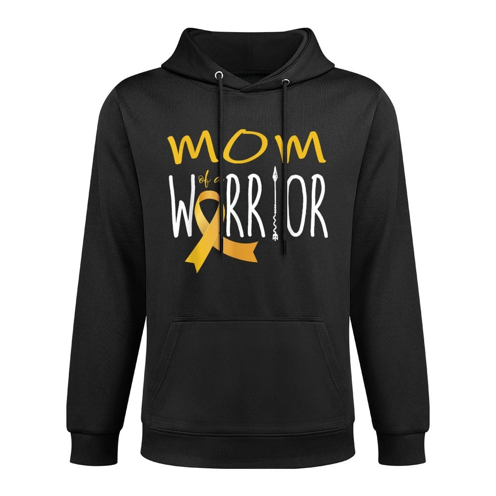 Childhood Cancer Awareness Mom of A Warrior Casual Wear Hoodie