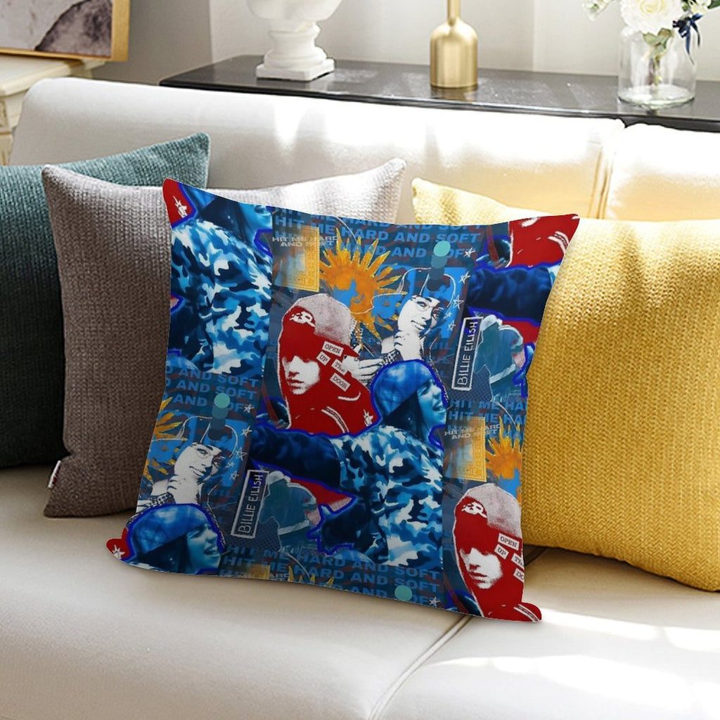Billie Hit Me Hard And Soft Soft Multiple Sizes Throw Pillow