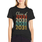 Class of 2031 Senior 2031 Graduation  Trendy Pattern T-Shirt