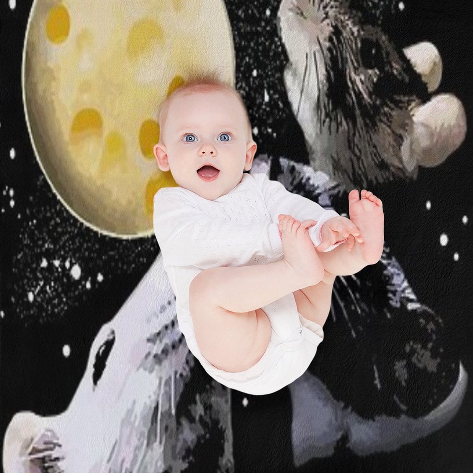Three Rat Moon Easy Care Throw Blanket