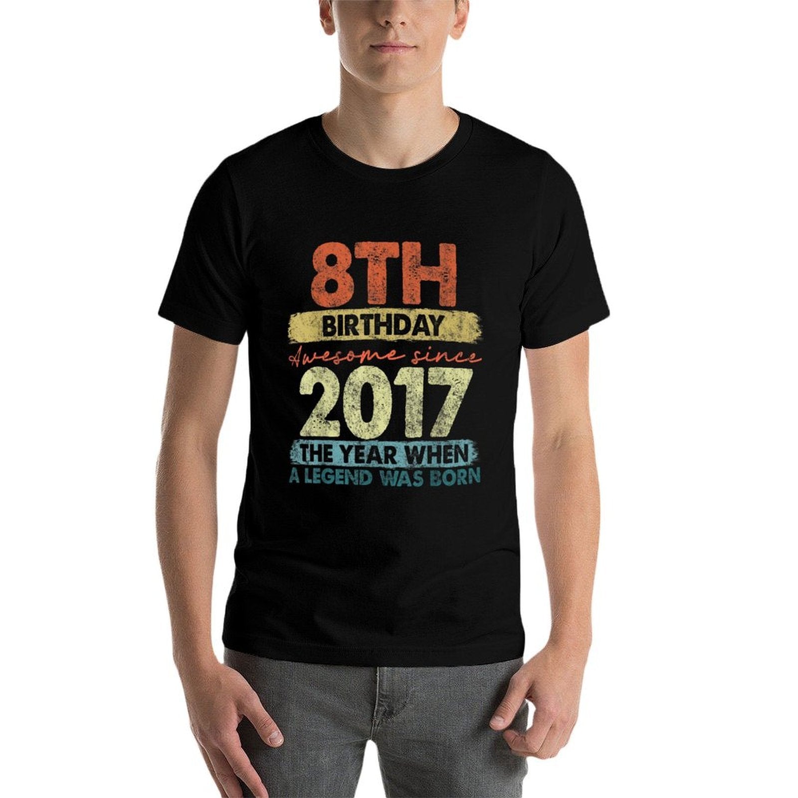 8 Year Old Gifts Vintage 2017 Limited Edition 8th Birthday  Graphic-printed T-Shirt