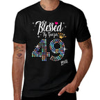 Womens Blessed by God for 49 Years 49th Birthday Anniversary  Affordable Price T-Shirt
