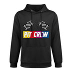 Pit Crew for Hosting Race Car Parties Parents Pit Kangaroo Pocket Hoodie