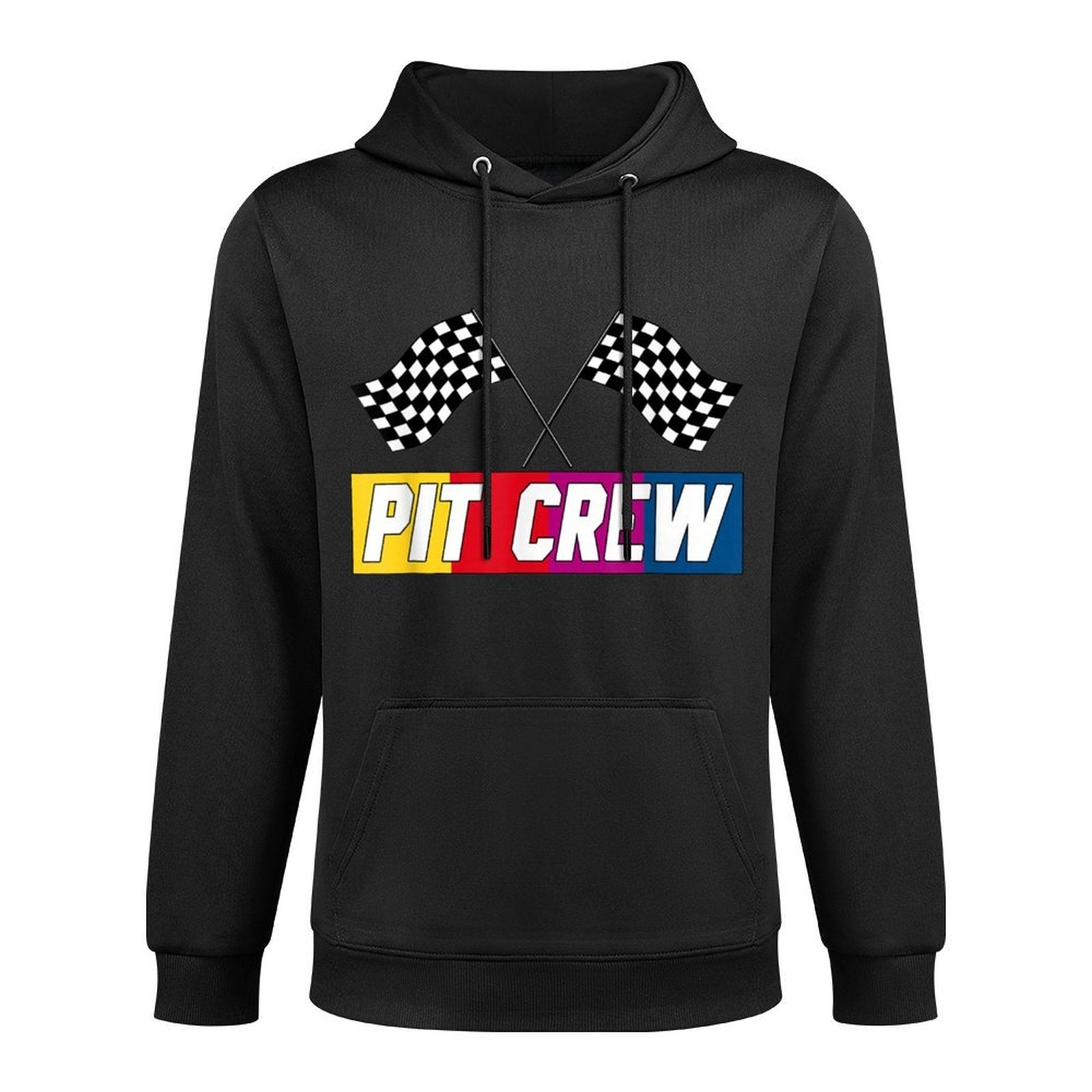 Pit Crew for Hosting Race Car Parties Parents Pit Kangaroo Pocket Hoodie