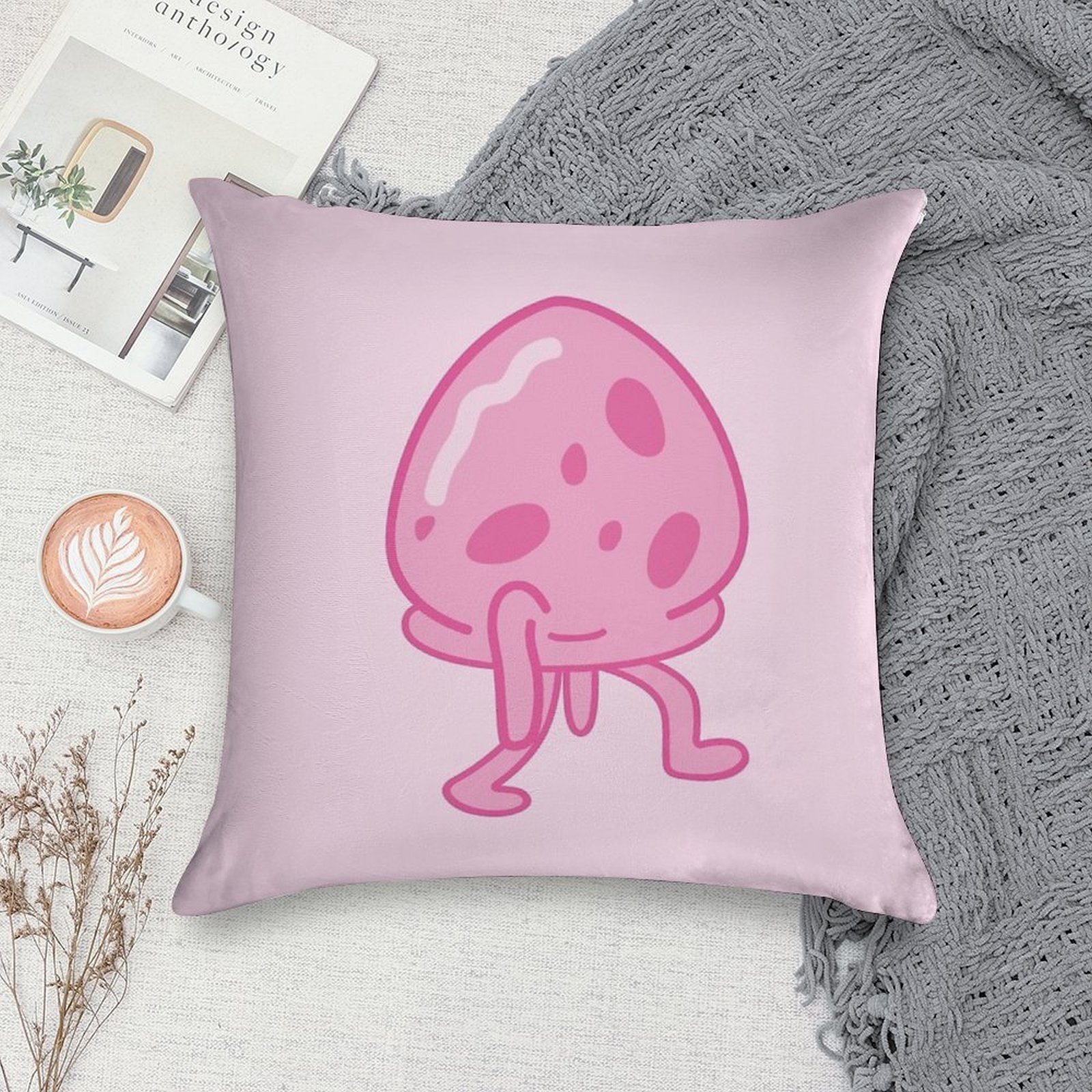 Spongebob- MEDUSA- 02 Soft Easy Maintenance Throw Pillow