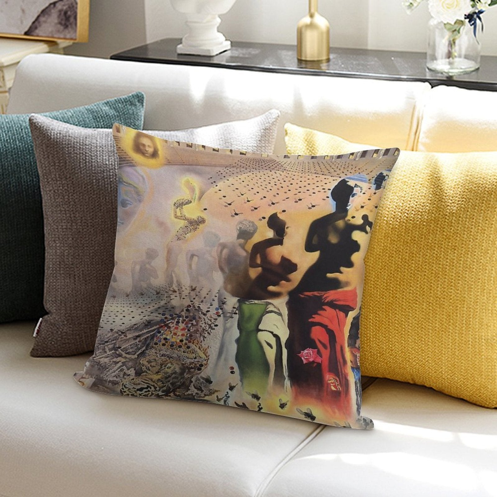 The Hallucinogenic Toreador-Salvador Dali Soft Ultra-Soft Texture Throw Pillow