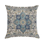 Persian Vintage Gray Blue Soft Easy Maintenance Throw Pillow