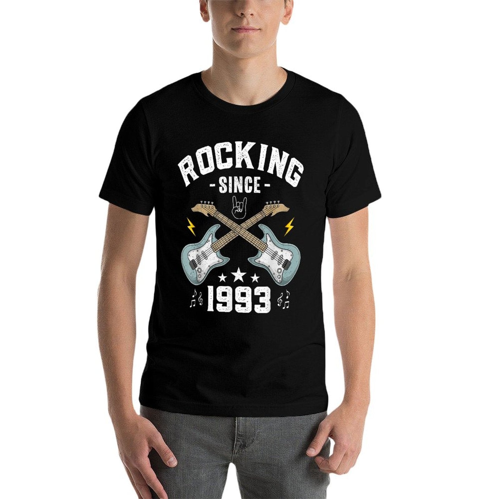Rocking Since 1993 Vintage Rock Music Guitar 30th Birthday  Durable T-Shirt