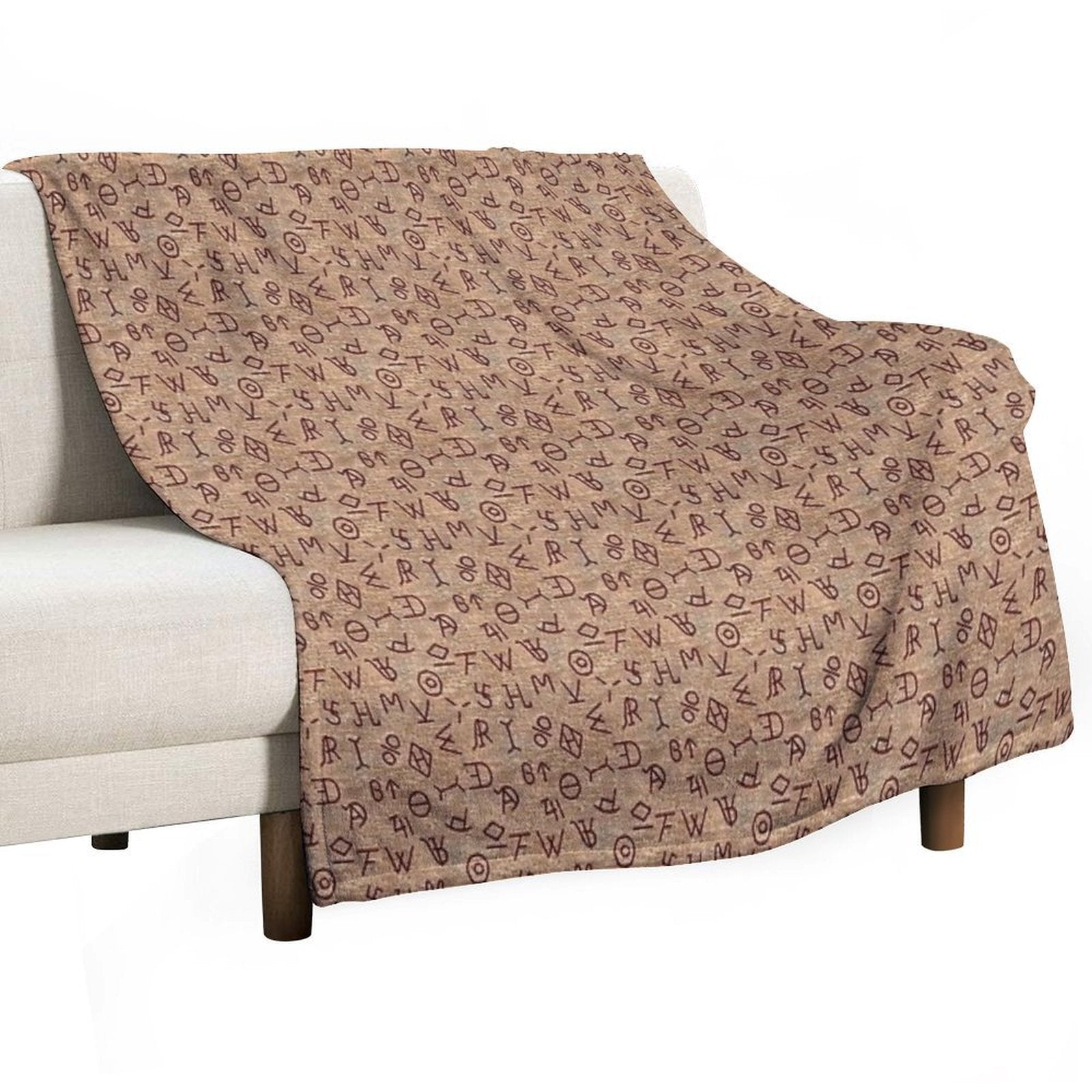 Cattle Brands Anti-pilling Throw Blanket