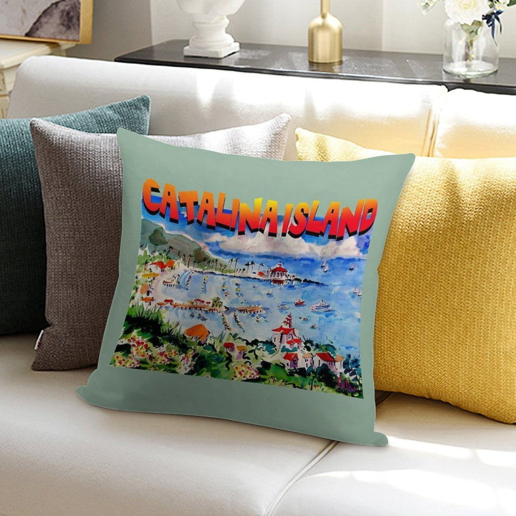 Catalina Island Soft Anti-Pilling Throw Pillow