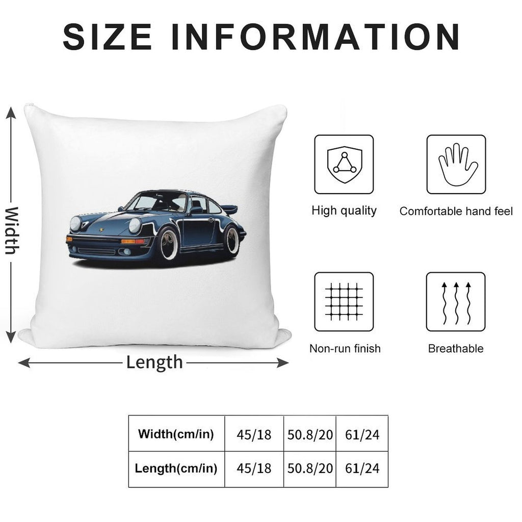 964 Navy Blue Soft High-Density Material Throw Pillow