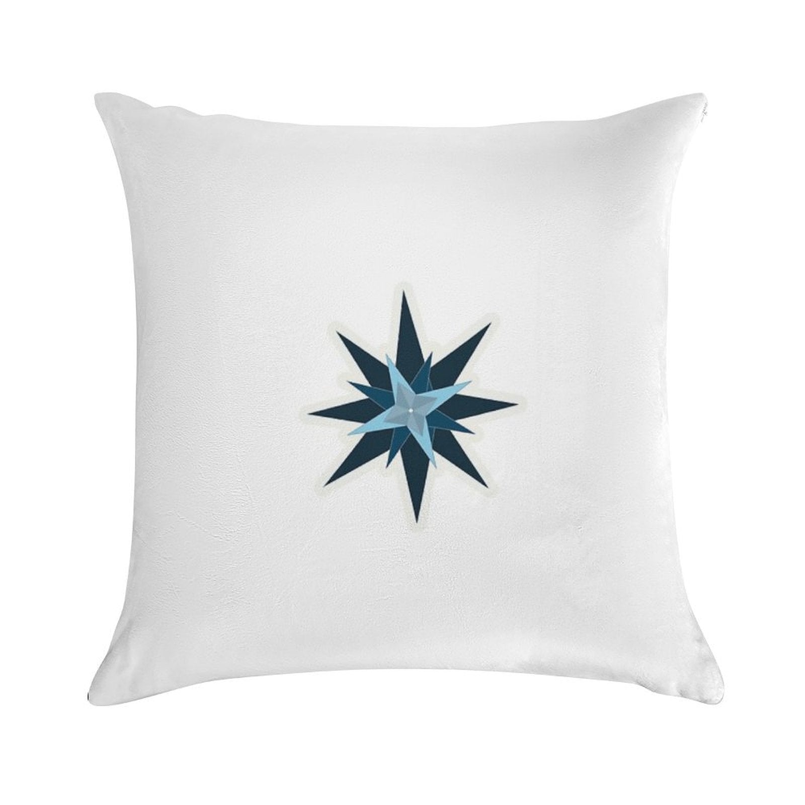 Moravian Star Sticker Soft Washable Throw Pillow