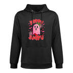 Berry Scary Cute Halloween Strawberry Ghost Cartoon Funny Casual Wear Hoodie