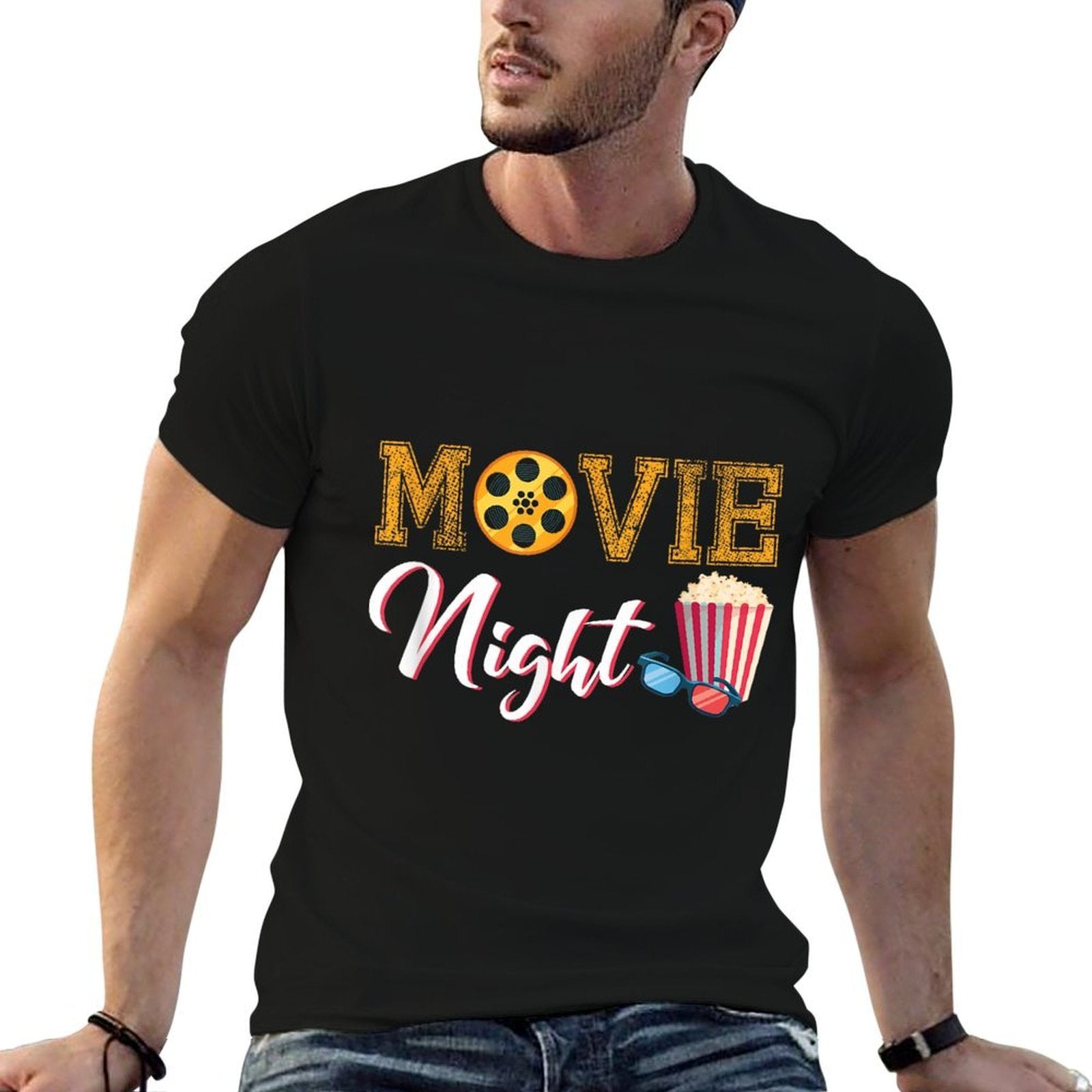 Movie Night Funny Movie And Theater Apparel for Teens Kids  Classic T-Shirt