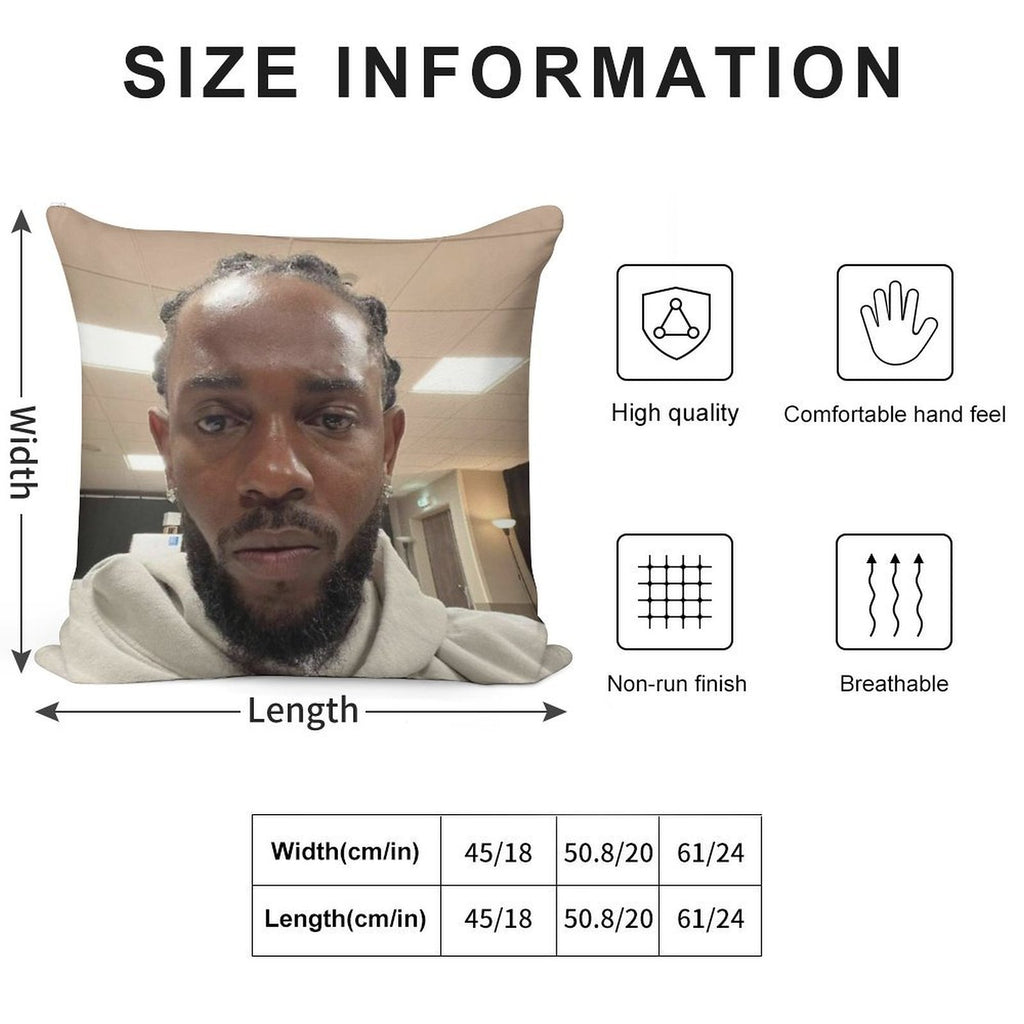 Kendrick Lamar Soft Ultra-Soft Texture Throw Pillow