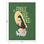 Fiddle-dee-dee! Quick-dry Throw Blanket