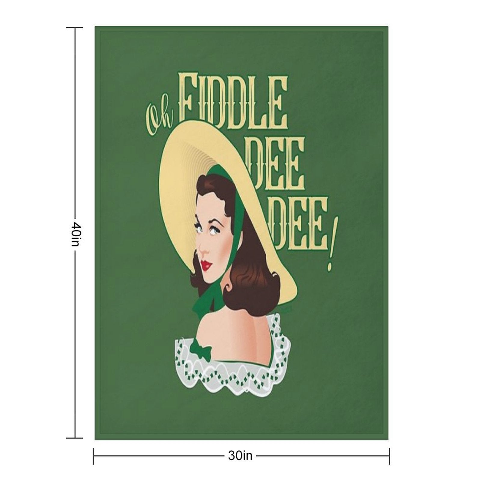 Fiddle-dee-dee! Quick-dry Throw Blanket