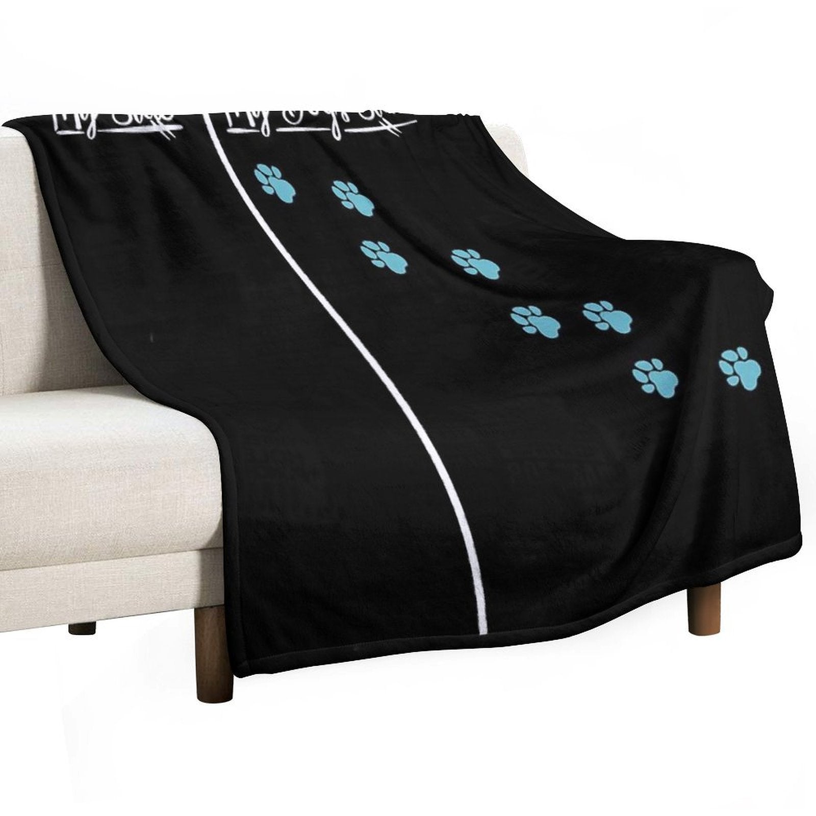 My Side Vs. My Dog's All-season Throw Blanket