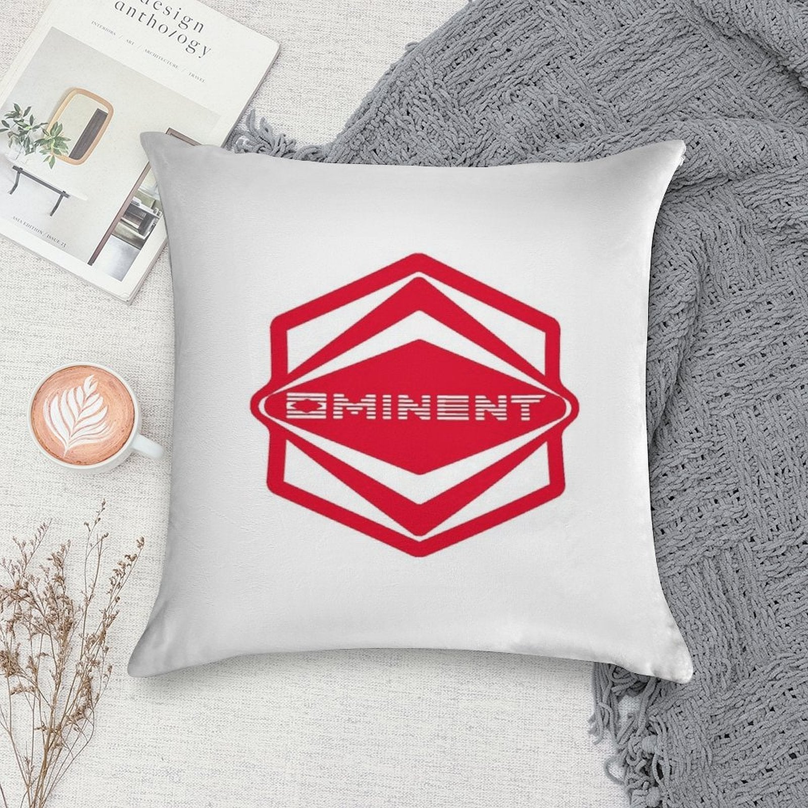 Grounded Ominent Soft Skin-Friendly Throw Pillow