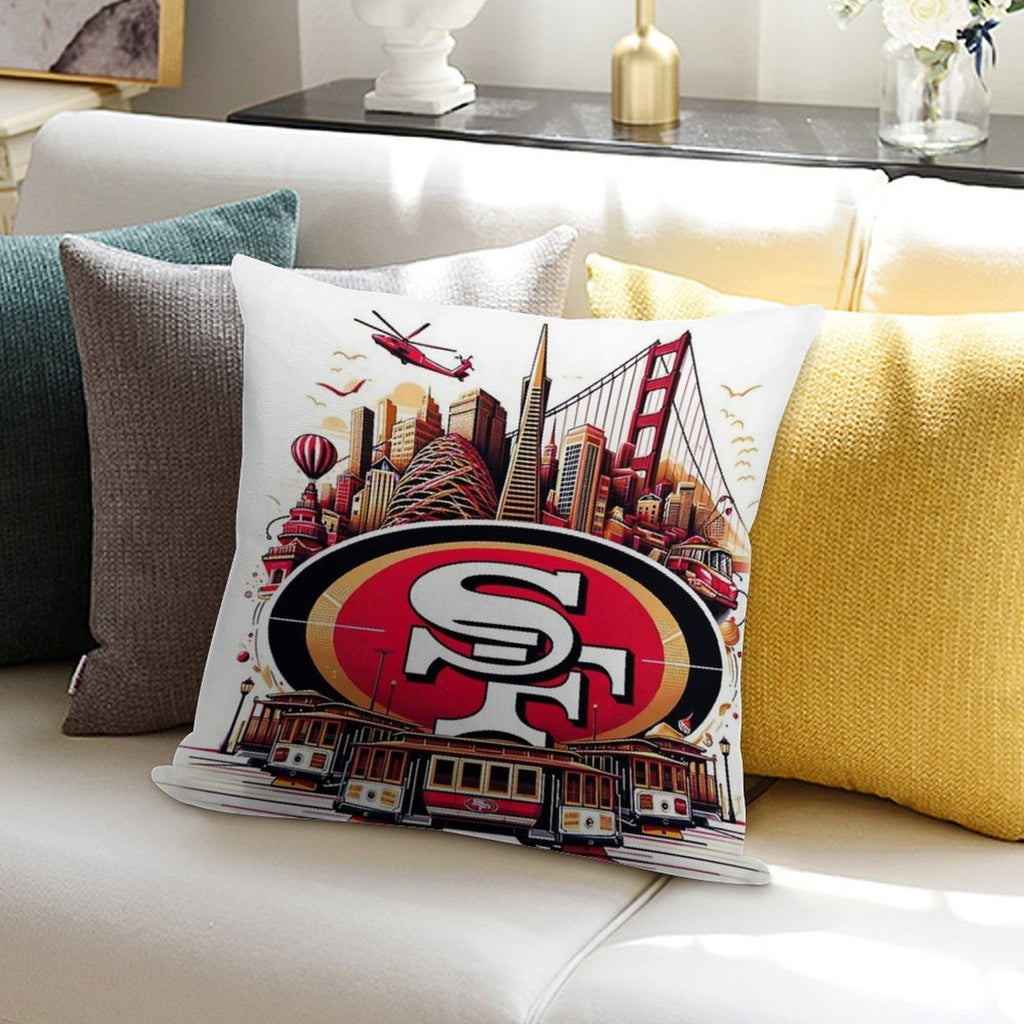 San Francisco Football Soft High-Density Material Throw Pillow