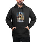 Trash Animals Howling at The Moon - Funny Team Trash Versatile Streetwear Hoodie