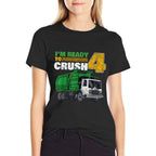 4th Birthday Garbage Truck Lover 4 Years Old Bday  Quick-drying T-Shirt