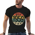 Best Of 1959 66th Birthday Gifts For Men Women 66 Year Old  Cotton T-Shirt