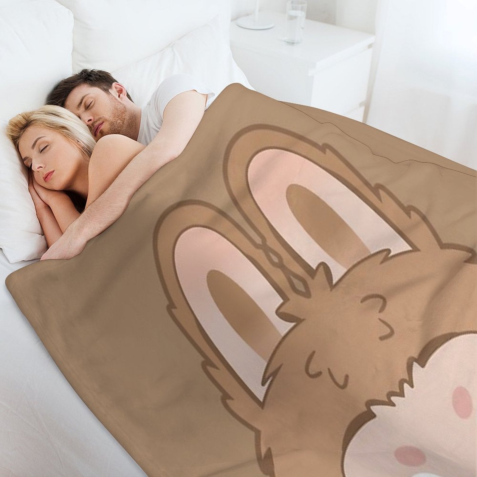 Labubu Toffee Peeker V2 Comfort Throw Blanket