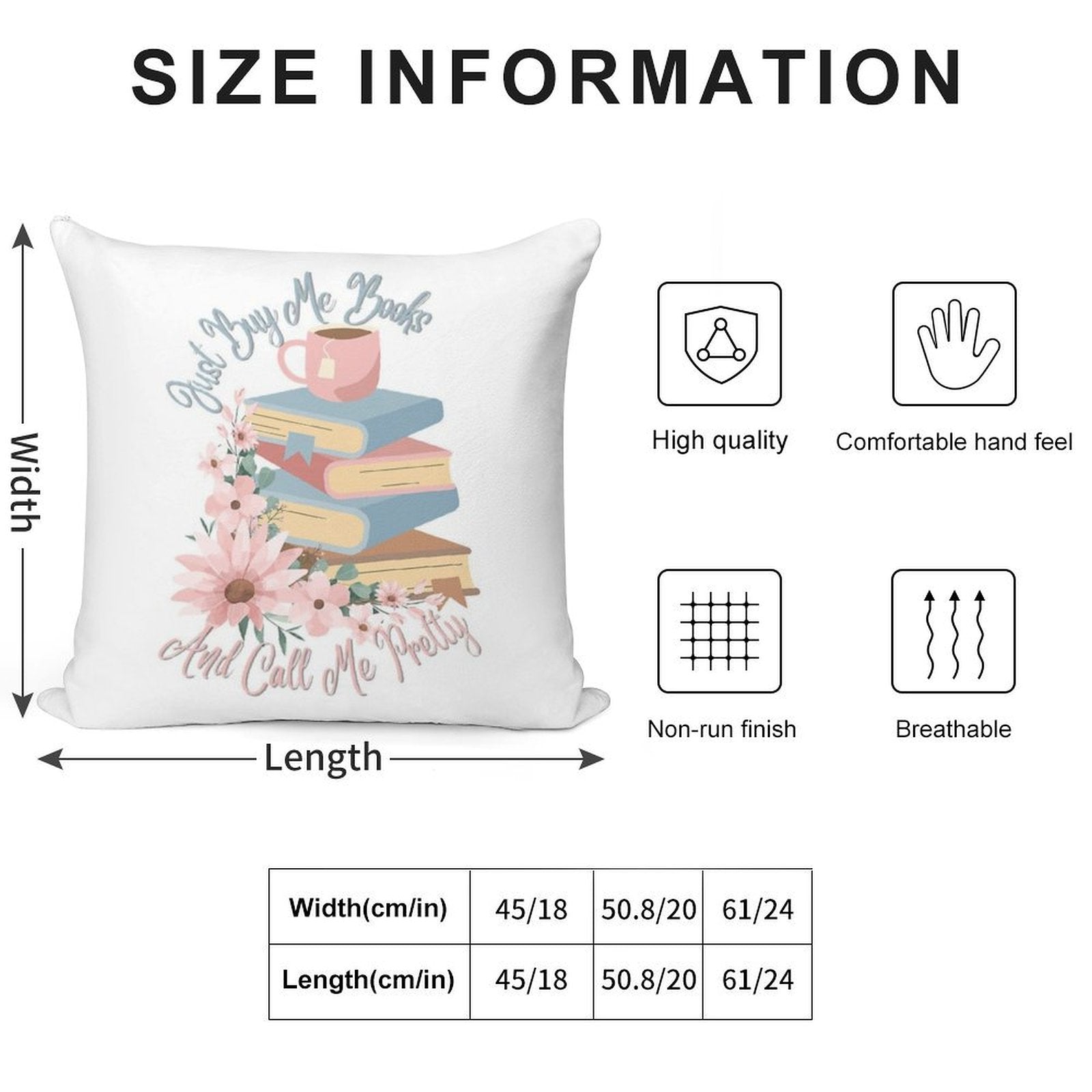 Just Buy Me Books And Call Me Pretty Soft Gift Ready Throw Pillow