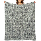Giant Money Background 100 Dollar Bills Quick-dry Throw Blanket