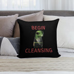 Stellaris Begin Cleansing Priki-ti-ki Gecko Meme Soft Durable Construction Throw Pillow