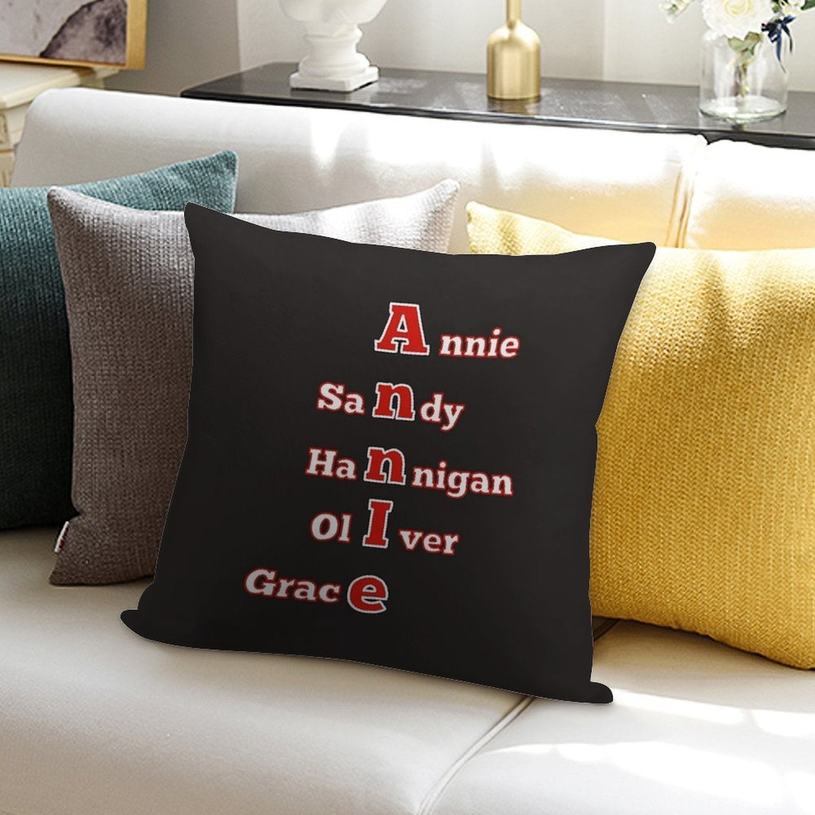ANNIE Soft High-Density Material Throw Pillow