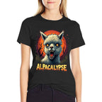 Alpacalypse - Funny Alpaca Zombie Halloween  Vintage-inspired T-Shirt
