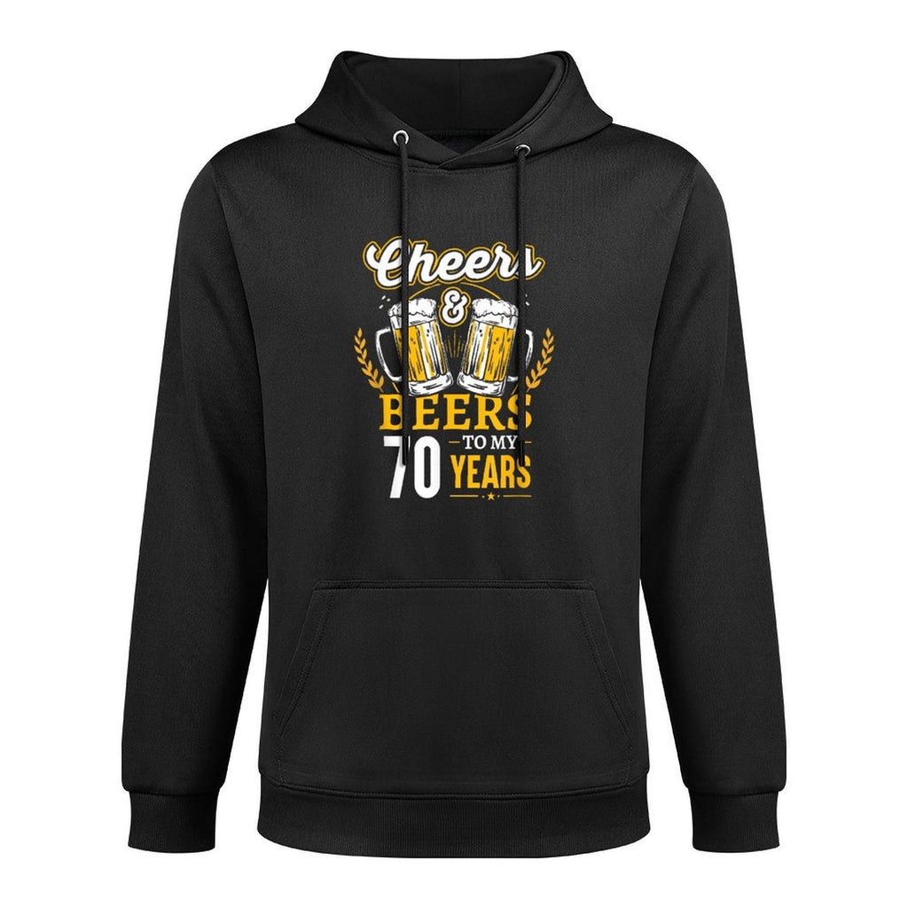 Cheers And Beers To My 70 Years 70th Birthday Versatile Streetwear Hoodie