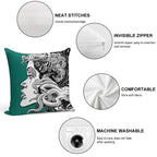 Poseidon's Mistress Alternate Soft Hidden Zipper Throw Pillow