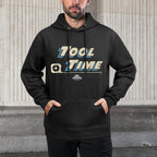 Home Improvement Iconic Quote Tool Time Big Chest Text Logo Medium-Weight Fabric Hoodie