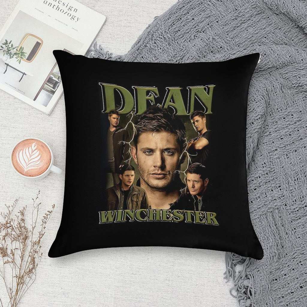 The Winchester Dean Vintage Soft Hidden Zipper Throw Pillow