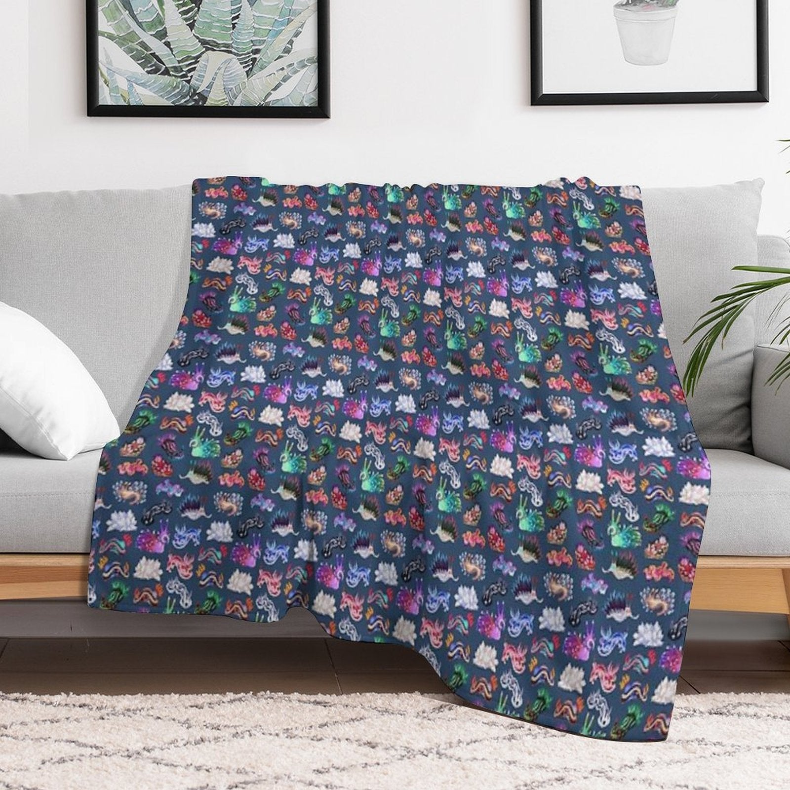 NUDIBRANCH Versatility Throw Blanket