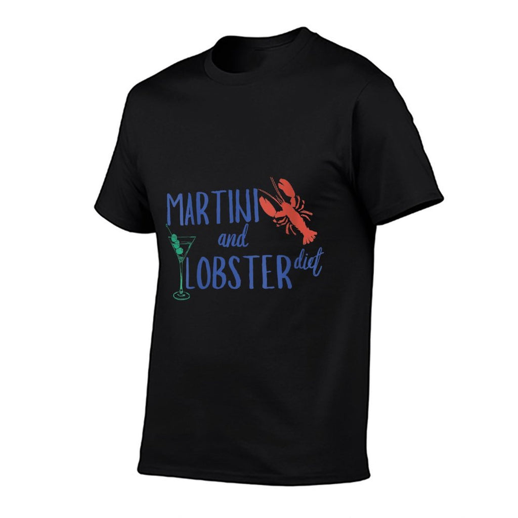 Womens Martini And Lobster Diet Aesthetic Fisherman Core  Quick-drying T-Shirt