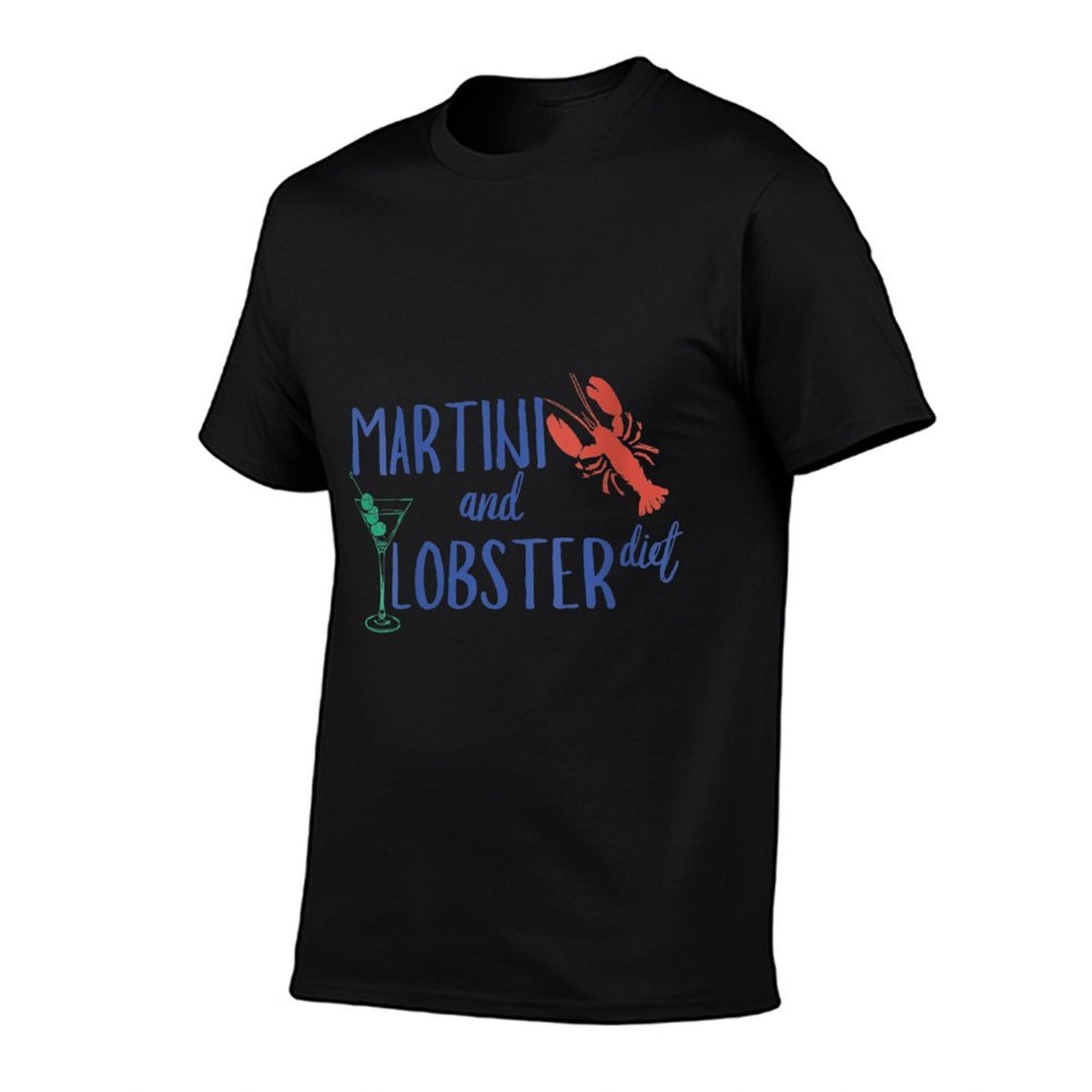 Womens Martini And Lobster Diet Aesthetic Fisherman Core  Quick-drying T-Shirt