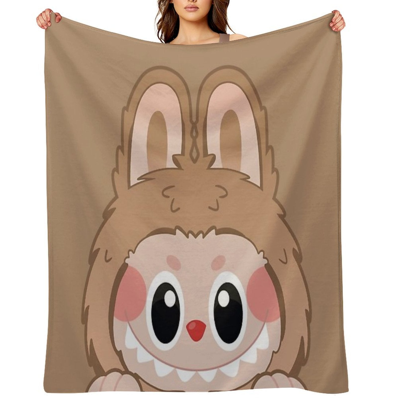 Labubu Toffee Peeker V2 Comfort Throw Blanket