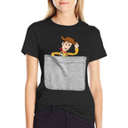Disney Pixar Toy Story Sheriff Woody Mini Pocket Icon  Stretchy T-Shirt