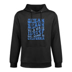 Ocean Beach Wild Wave 1971 Surf Memories On Back Adjustable Hood Hoodie