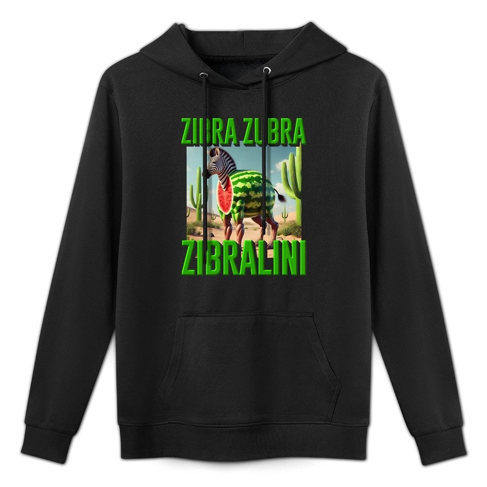 Kids Italian Brainrot Character Zibra Zubra Zibralini Kids Meme Premium Customizable Surface Hoodie