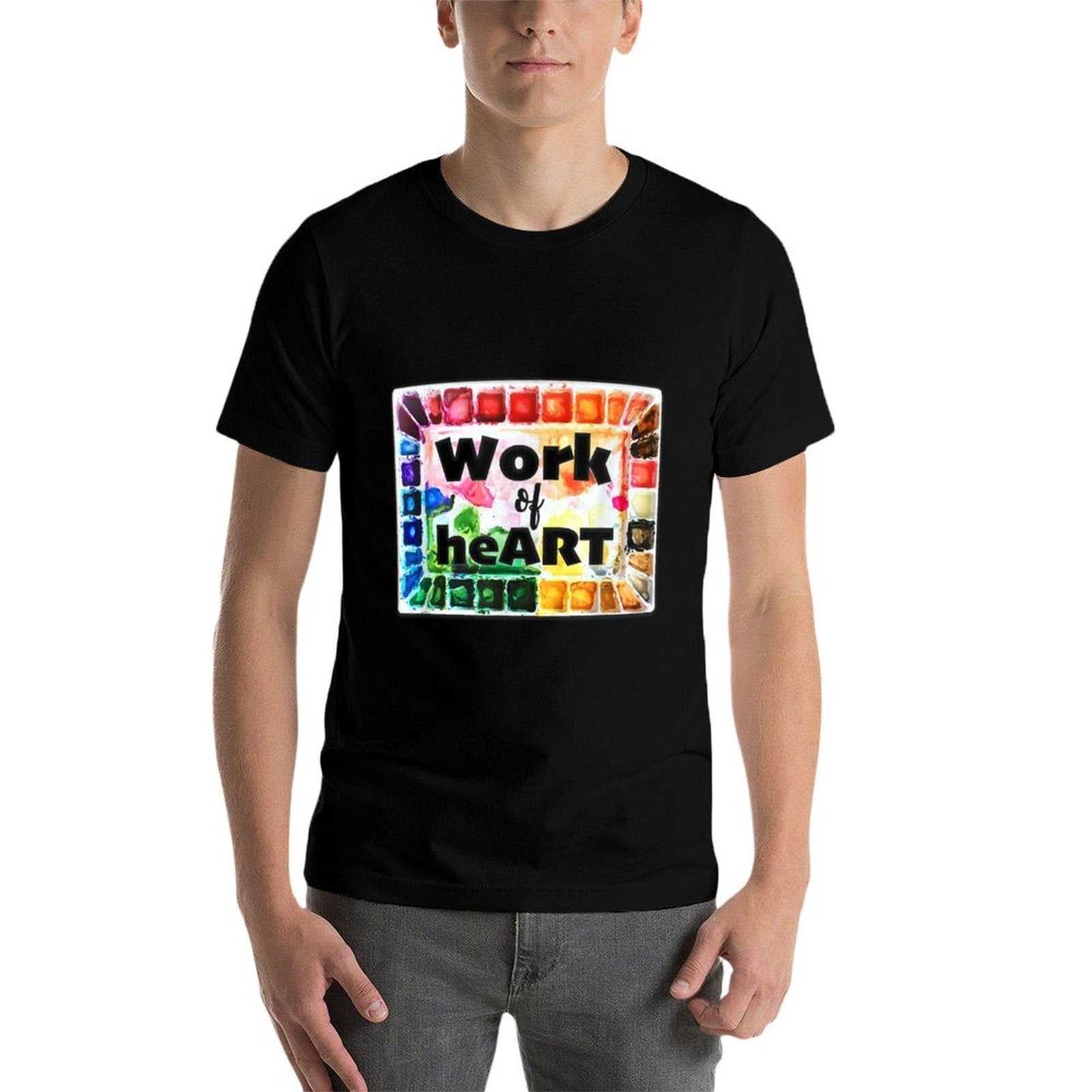 Watercolor Painting Palette Work of Heart  Affordable Price T-Shirt