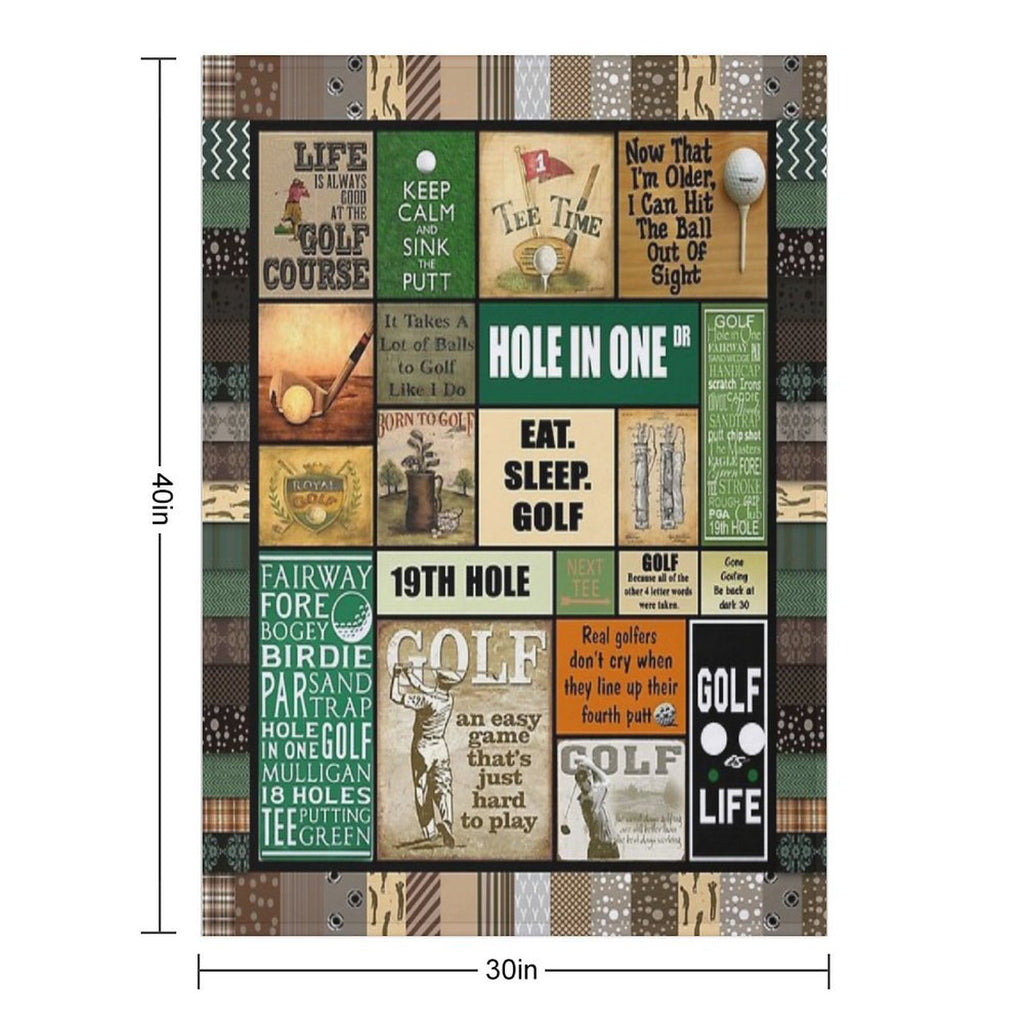Golf - Golf Lover - Golf Life Wrinkle-free Throw Blanket