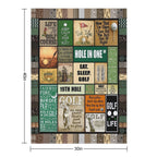 Golf - Golf Lover - Golf Life Wrinkle-free Throw Blanket